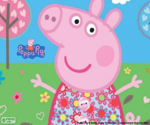 Puzzle Φόρεμα λουλούδι Peppa Pig